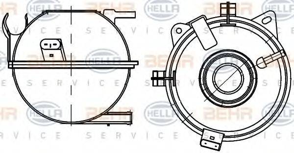 BEHR HELLA SERVICE 8MA376705351 Компенсаційний бак, що охолоджує рідину