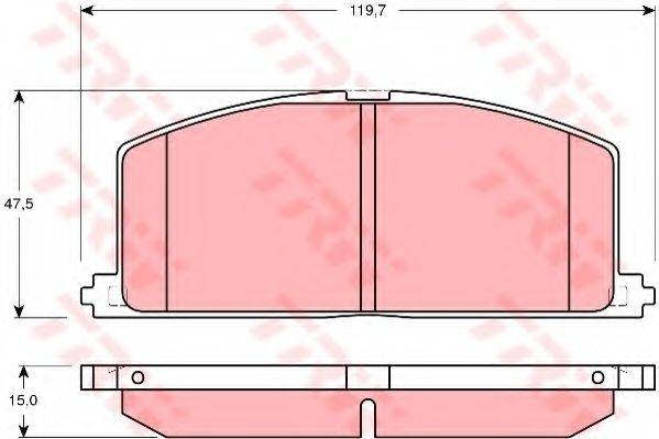 Комплект гальмівних колодок, дискове гальмо