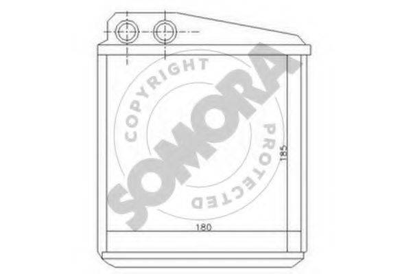 SOMORA 351050 Теплообмінник, опалення салону
