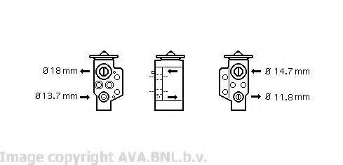 AVA QUALITY COOLING VW1243 Розширювальний клапан, кондиціонер