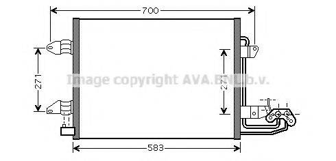 AVA QUALITY COOLING VW5211D Конденсатор, кондиціонер