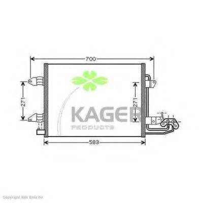 KAGER 945407 Конденсатор, кондиціонер