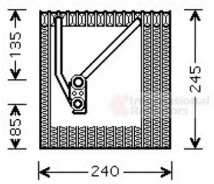 VAN WEZEL 5800V242 Випарник, кондиціонер