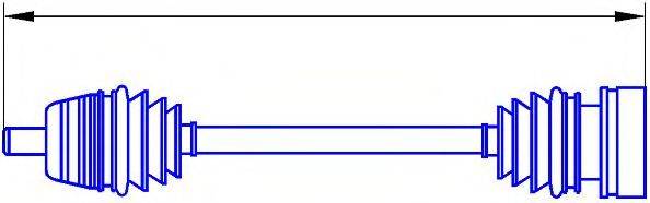 SERCORE 221015 Приводний вал