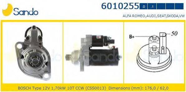 SANDO 60102551 Стартер