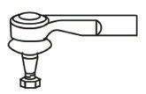 Наконечник поперечної кермової тяги